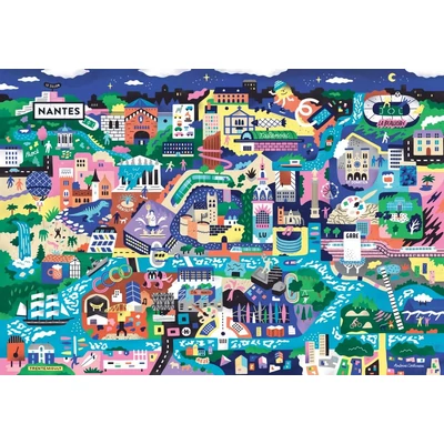 Pieces &amp;amp; Peace 0233 - Nantes, France - 1000 db-os puzzle