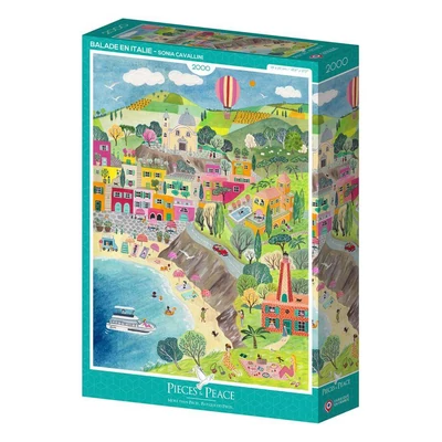 Pieces &amp;amp; Peace 0217 - Balade en Italie - 2000 db-os puzzle