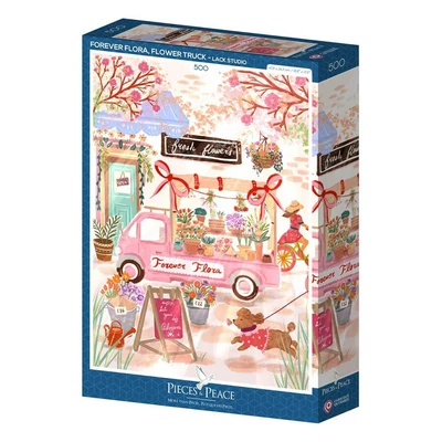 Pieces &amp;amp; Peace 0210 - Forever Flora, Flower Truck - 500 db-os puzzle