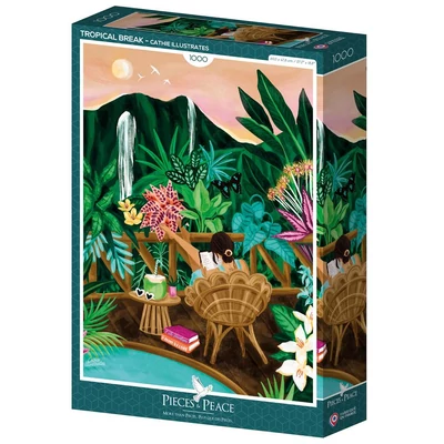 Pieces &amp; Peace 0234 - Tropical Break - 1000 db-os puzzle