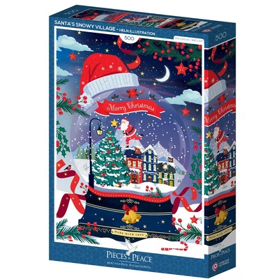 Pieces &amp;amp; Peace 0254 - Santa&#039;s Snowy Village - 500 db-os puzzle