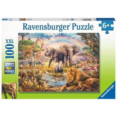 Ravensburger 13284 - Afrikai szavanna - 100 db-os XXL puzzle