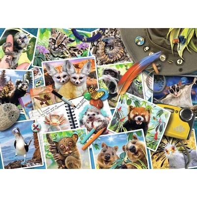 Ravensburger 12000607 - Állati jó útinapló - 1000 db-os puzzle