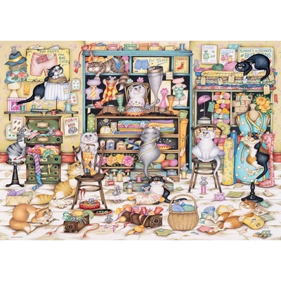Ravensburger 12001083 - Crazy Cats, Haberdashery - 1000 db-os puzzle