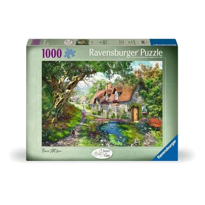 Ravensburger 12000131 - Down the Lane - Flower Hill Lane - 1000 db-os puzzle