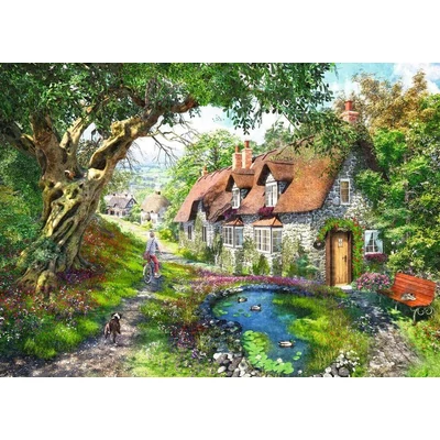 Ravensburger 12000131 - Down the Lane - Flower Hill Lane - 1000 db-os puzzle