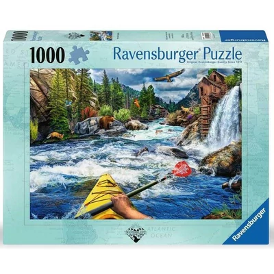 Ravensburger 12000514 - Fehér vizi kajakozás - 1000 db-os puzzle