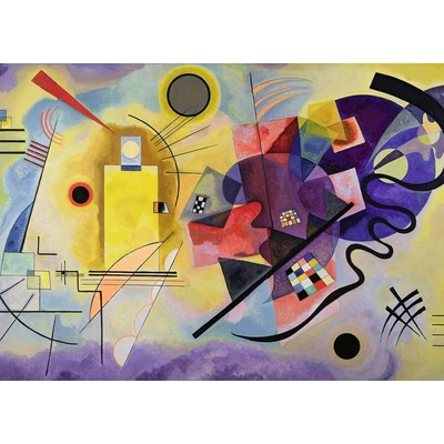 Ravensburger 12000023 - Sárga, piros, kék, Kandinsky - 1000 db-os puzzle