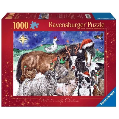 Ravensburger 12001269 - Karácsony a farmon - 1000 db-os puzzle