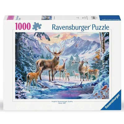 Ravensburger 12000888 - Szarvasok télen - 1000 db-os puzzle