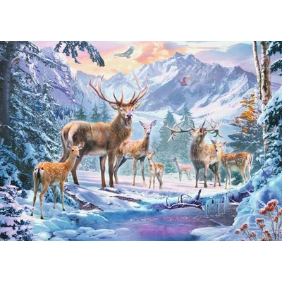 Ravensburger 12000888 - Szarvasok télen - 1000 db-os puzzle