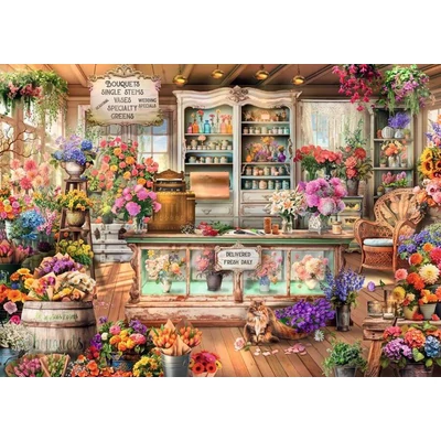 Ravensburger 12001262 - Virágbolt - 1000 db-os puzzle