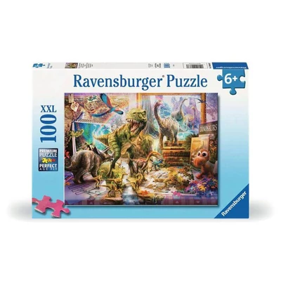 Ravensburger 12000863 - Dinoszauruszok szabadlábon - 100 db-os XXL puzzle