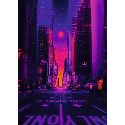 Ravensburger 12001436 - New York neon színben - 1000 db-os puzzle