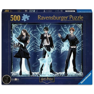 Ravensburger 12001509 - Harry Potter - 500 db-os Fluoreszkáló puzzle