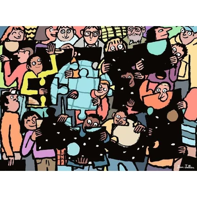 Ravensburger 12001739 - World Jigsaw Puzzle Championship - Puzzle rajongók - 500 db-os puzzle