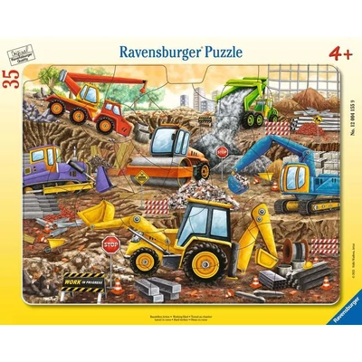 Ravensburger 12004155 - Nehéz munka - 35 db-os keretes puzzle