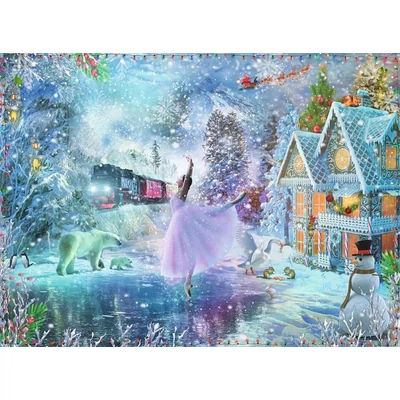Ravensburger 13299 - Téli csodaország - 300 db-os XXL puzzle