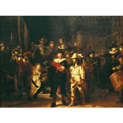 Ravensburger 12000701 - Rembrandt - Éjjeli őrjárat - 1500 db-os puzzle