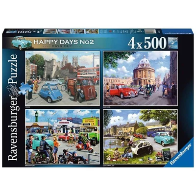 Ravensburger 16577 - Happy Days - Vidám szabadnapok - 4 x 500 db-os puzzle