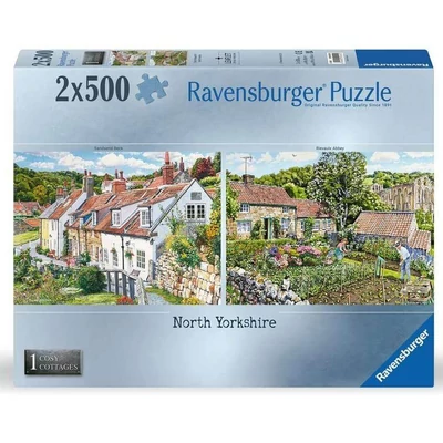 Ravensburger 12000024 - Cosy Cottages - Észak Yorkshire - 2 x 500 db-os puzzle