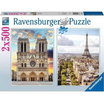 Ravensburger 12000231 - Párizsi látogatás - 2 x 500 db-os puzzle