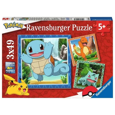 Ravensburger 05586 - Pokemon - Dínó bébik - 3 x 49 db-os puzzle