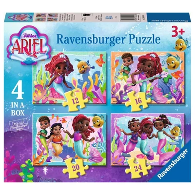 Ravensburger 12004024 - Disney - Ariel - 4 az 1-ben puzzle (12,16,20,24 db-os) puzzle