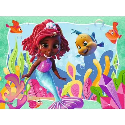 Ravensburger 12004024 - Disney - Ariel - 4 az 1-ben puzzle (12,16,20,24 db-os) puzzle