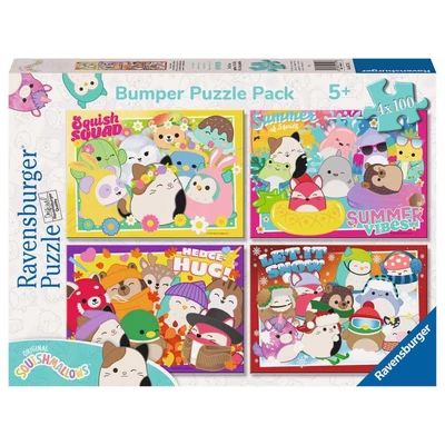Ravensburger 05715 - Squishmallows - 4 x 100 db-os puzzle