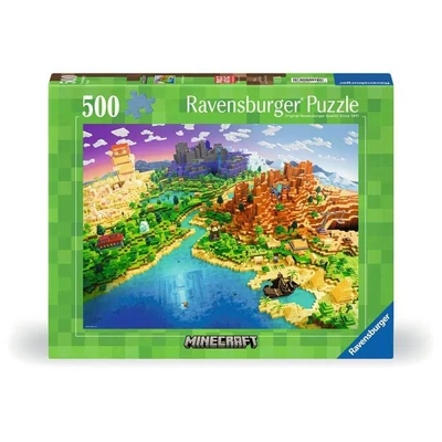 Ravensburger 12001568 - A Minecraft világa - 500 db-os puzzle