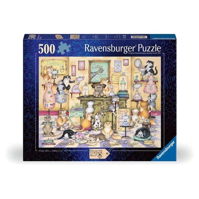 Ravensburger 12001451 - Crazy Cats - Taby &amp; Co - 500 db-os puzzle