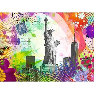 Ravensburger 12000368 - Képeslap New York - 500 db-os puzzle