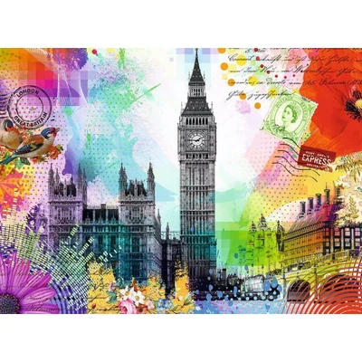 Ravensburger 12000309 - Üdvözlet Londonból - 500 db-os puzzle