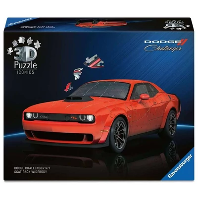 Ravensburger Iconics 12008036 - Dodge Challanger - 167 db-os 3D puzzle