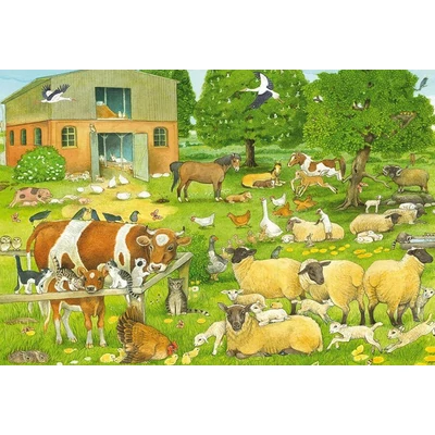 Schmidt 56528 - Baby Animals on the Farm - 100 db-os puzzle