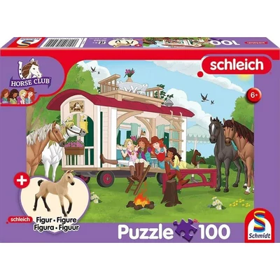 Schmidt 56463 - Horse club - 100 db-os Schleich puzzle figurával