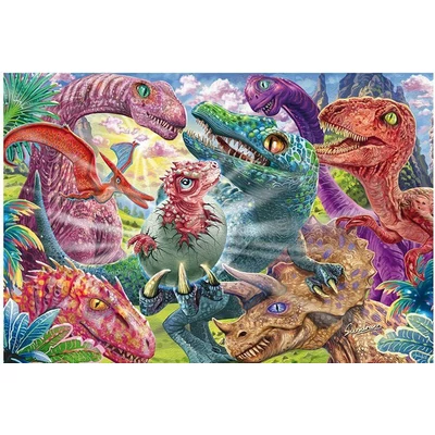 Schmidt 56527 - Little Dinosaurs, Big Adventures - 100 db-os puzzle