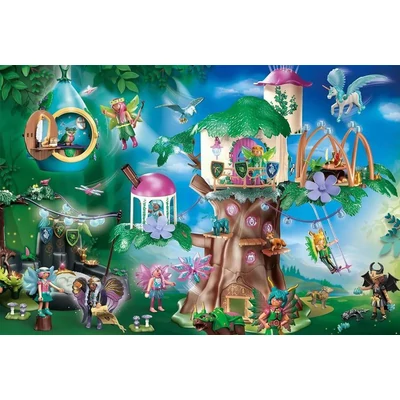 Schmidt 56480 - Playmobil puzzle - Ayuma - Magical fairy forest - 100 db-os puzzle