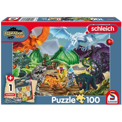 Schmidt 56565 - Eldrador Creatures - 100 db-os Schleich puzzle figurával