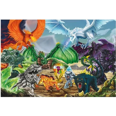 Schmidt 56565 - Eldrador Creatures - 100 db-os Schleich puzzle figurával