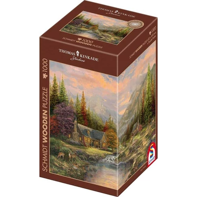 Schmidt 59799 - Mountain Backdrop with Stream, Thomas Kinkade - 1000 db-os fa puzzle