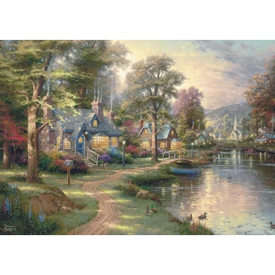 Schmidt 59800 - Village by the Lake, Thomas Kinkade - 1000 db-os fa puzzle