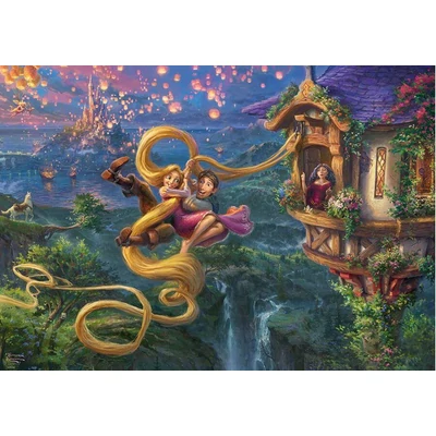 Schmidt 58034 - Disney - Rapunzel - Tangled up in Love, Thomas Kinkade - 1000 db-os puzzle