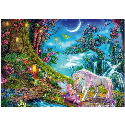 Schmidt 59790 - Where the Unicorn and the Elf Say Goodnight - 1000 db-os puzzle