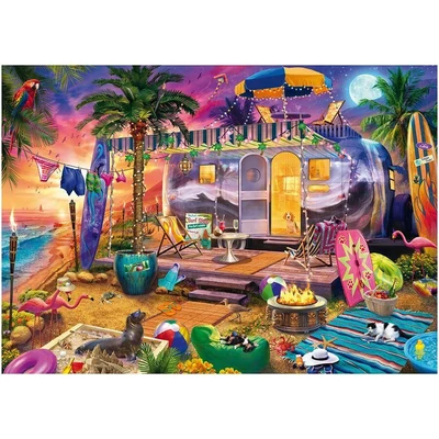 Schmidt 58573 - With the Caravan by the Sea, Jeff Haynie - 1000 db-os puzzle