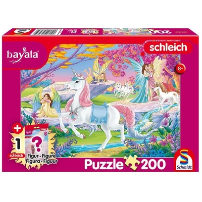 Schmidt 56564 - Bayala - Beautiful Unicorn - 200 db-os  Schleich puzzle figurával