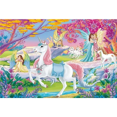Schmidt 56564 - Bayala - Beautiful Unicorn - 200 db-os  Schleich puzzle figurával