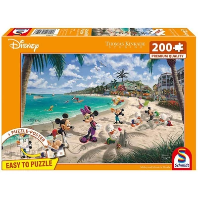 Schmidt 56559 - Disney - Mickey and Minnie in San Francisco, Thomas Kinkade - 200 db-os puzzle