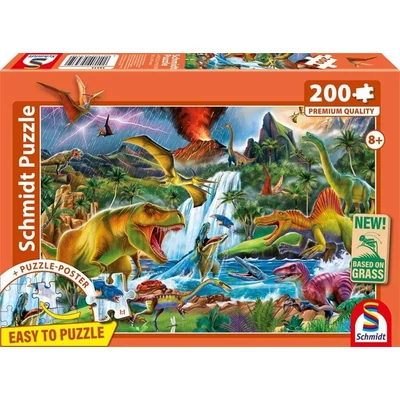 Schmidt 56535 - Fascinating Prehistoric Giants - 200 db-os puzzle